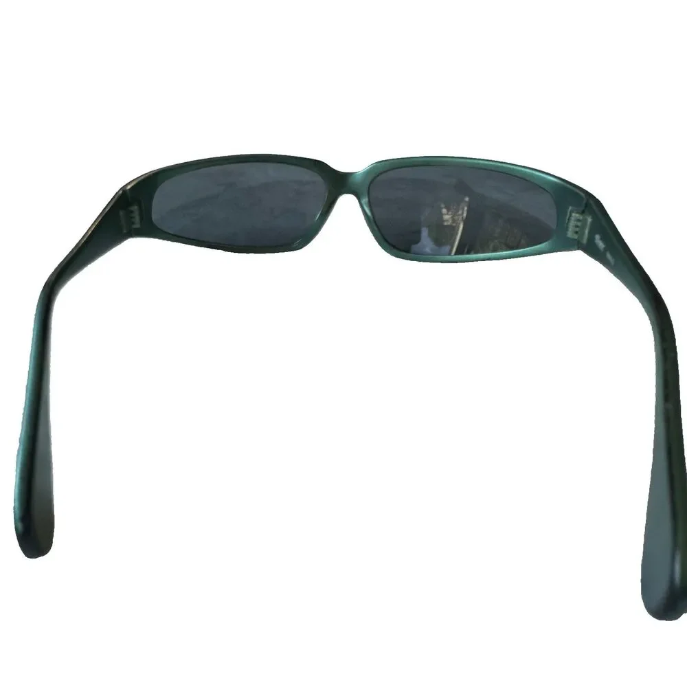 VTG  Vintage Stussy Seville Sunglasses Metallic Green Wrap Around Sport 90s Y2K